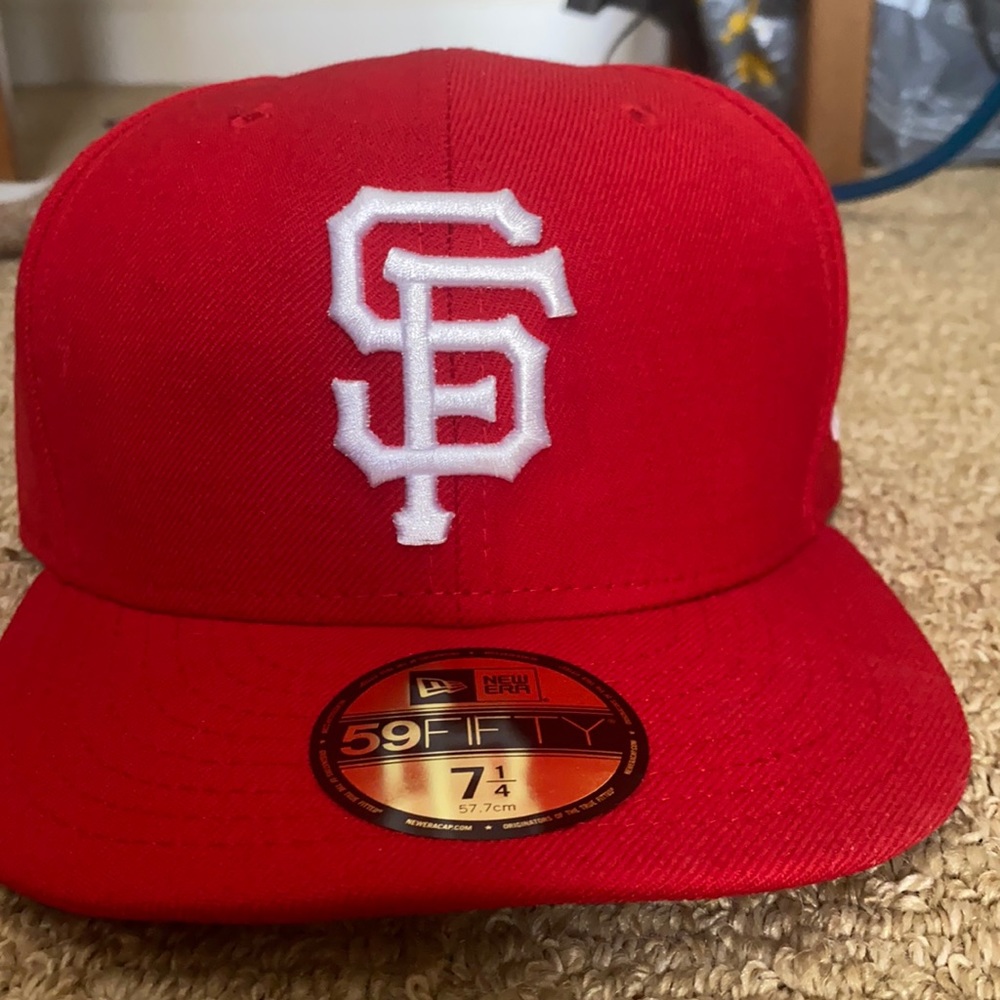 New Era 7 1/4 (57 cm) fitted San Francisco Giants hat. Style # 20140180